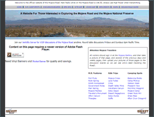Tablet Screenshot of mojave-road.com